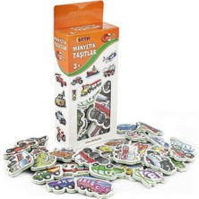 Diytoy Manyetik Taşıtlar 30 Parça Ahşap Oyuncak Set