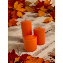 Mak Candle 3'lü Blok Mum Set Dekoratif ve Hediyelik