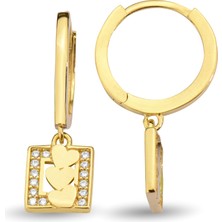 ÇGK KUYUMCULUK Halka Kalpler  Altın Küpe CGKKP066