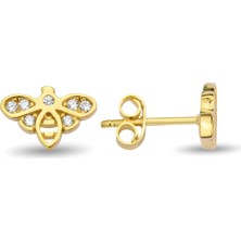 ÇGK KUYUMCULUK Arı Çivi Altın Küpe CGKKP063