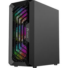 Zoko Chiko 4X12 cm Argb Fan Mesh Panel Temper Camlı Gaming Kasa