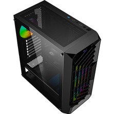 Zoko Chiko 4X12 cm Argb Fan Mesh Panel Temper Camlı Gaming Kasa
