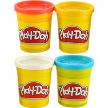 Oppland Kırtasiye Oyun Hamuru 4 Lü Paket Play-Doh Anaokulu Ilkokula Kolay Şekil Alan Çocuk Dostu Rengarenk