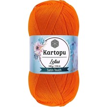 Kartopu 1 Adet Lotus Bikini Büstiyer Bluz Örgü Ipi  K273 Turuncu