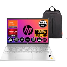 Hp Laptop 15-EH3011NT Amd Ryzen 5 7530U 8 GB 512GB SSD 15.6" Fhd Işıklı Klavye B&o Freedos Taşınabilir Bilgisayar  7P6A9EA + Snertech Çanta