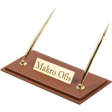 Makro Ofis G101 Deri Sümen Takımı 10 Parça Taba