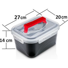 ALMITAL TuttoBox, Çok Amaçlı Organizer Kapaklı Takım Kutusu Kilitli, Kulplu, Takı Kutusu, dikiş seti kutusu