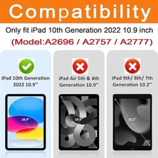 Five-E Apple iPad 10. Nesil 10.9 Inc (2022) Çizilmeye ve Kırılmaya Dayanıklı Esnek Şeffaf Flexible Nano Ekran Koruyucu A2696 A2757