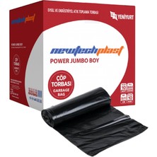 Newtechplast Power Jumbo Çöp Torbası 80 x 110 cm 800 gr x 10 Rulo