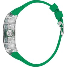Sergio Tacchini ST.6.10002-1 Otomatik Mekanizmalı Dikdörtgen Silikon Kordonlu Yeşil Erkek Kol Saati
