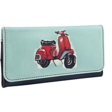 Perabags Perabags unisex Vespa Baskılı Siyah Pratik Gizli Mıknatıs Kapamalı Tütün Kesesi