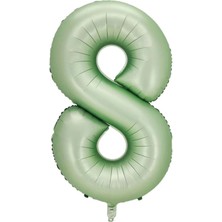 Kidspartim 8 Rakam Yeşil Folyo Balon 40 Inç 100 cm