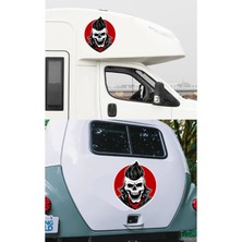 Sticker Usta Yakışıklı Kurukafa Araba Oto Motosiklet Karavan Sticker 00470