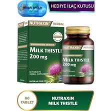 Nutraxin Milk Thistle - (Deve Dikeni) 200MG 60 Adet Tablet