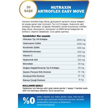 Nutraxin Artroflex Easy Move -(Glukozamin-Kondroitin-Msm-Bromelain-Kolajen-Bamya Çiçeği) 30 Adet Saşe