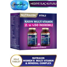 Nutraxin Multivitamin Mineral Complex Women's 2. % 50 Kadınlara Özel 2 Adet Ürün