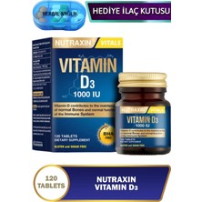 Nutraxin D3 Vitamini (1.000 IU)-120 Adet Tablet