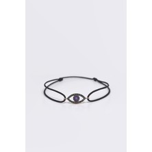 Mireille Collection Göz Siyah Pırlanta & Ametist ve Altın Ip Bileklik