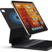 Z-Mobile iPad Air 10.9 2022 5.nesil Uyumlu Klavyeli Kılıf Wiwu F16 Standlı ve Magnetik Tasarımlı