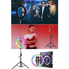 Vos Versa MJ33 14 Inç Rgb Selfie Işığı + 2.1 Metre Tripod VVE1067