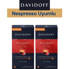 Davidoff Nespresso Uyumlu Kapsül Kahve Rich Espresso 2 x 10 Adet