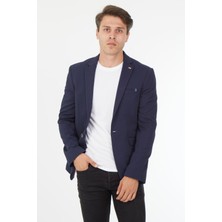 Sposo G-223 Dar Kalıp Yarım Astarlı Açık Laci Erkek Blazer Ceket