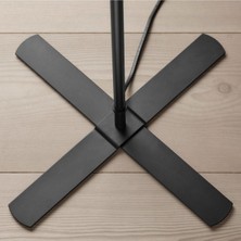 IKEA 1 Barlast 150 cm Lambader Yer Lambası Beyaz E27 Metal Tek Ayaklı