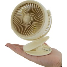 Taşınabilir Mini USB Şarjlı Fan Kıskaçlı Masa Kenarına 3 Kademeli Hız Ayarı Şarj Edilebilir Mini Vantilatör Soğutucu 14CM Mini Fan YS2285