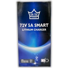 Or-Tec 72V 20AH Lityum Lifepo4 Elektrikli Motosiklet Aküsü - 72V 5A Lityum Şarj Aleti Seti