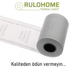 Rulo Home Termal Kağıt 56X16 Termal Pos Rulosu & Yazarkasa Kağıdı 5 Paket / 50 Rulo