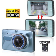 CoverZone Araç Kamerası Ön ve Arka Kamera 1296 x 1080P, 170 Derece Lens Açısı, 4 Inç IPS Ekran Tf Kart Desteği, Hareket Sensörü Desteği, Mikrofon Desteği 0079