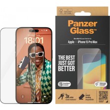 Panzerglass Apple iPhone 15 Pro Max Uwf Wa Şeffaf Cam Ekran Koruyucu