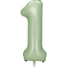 Kidspartim 1 Rakam Yeşil Folyo Balon 40 Inç 100 cm