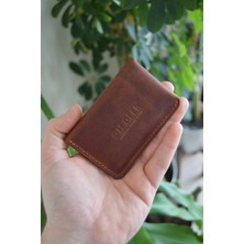 Oh Deer Leather El Yapımı  Minimal Kartlık/cüzdan