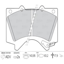 Valeo On Fren Balatası Punto Evo 500 1,2 / 1,3 / 1,4 09
