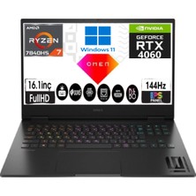 Hp Omen 16-0000NT 8X168EA01 Ryzen 7 7840HS 24 GB Ram 512 GB SSD RTX4060 16.1" Full Hd Windows 11 Gaming Laptop