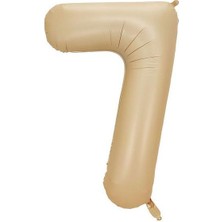 Kidspartim 7 Rakam Karamel Folyo Balon 40 Inç 100 cm