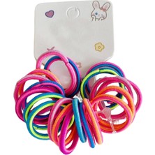 Barly Karışık Renk Lastik Toka Set (Küçük Boy)