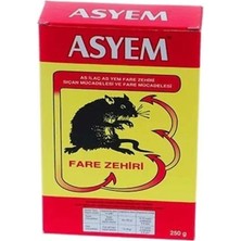 Asyem 250 gr Fare I Çok Etkili Fare ve Haşere Öldürücü