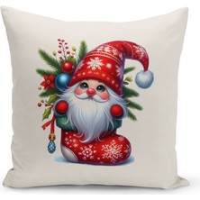 Bertille Home Yılbaşı Serisi Çift Tarafı Dijital Baskılı Kırlent Kılıfı (Christmas Noel Cushion Cover)