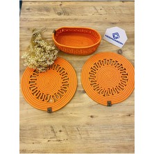 My Doğa Store Jüt Hasır Amerikan Servis Supla ve Sepet 3 Parça