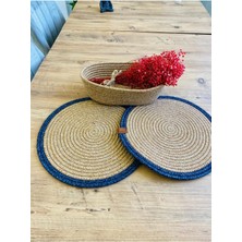 My Doğa Store Jüt Hasır Amerikan Servis Supla ve Sepet 3 Parça