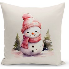 Bertille Home Yılbaşı Serisi Çift Tarafı Dijital Baskılı Kırlent Kılıfı (Christmas Noel Cushion Cover)