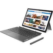 Lenovo Ideapad Düet 12.4inç Dokunmatik Dolby Vision® 2,5K(2560 x 1600) Ekran 12.nesil Intel Core I5 1235U-8GB-256GB Ssd-1.2 Kg. + Türkçe Q Bluetooth Klavye + Dokunmatik Kalem + Windows 11 Home