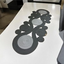 My Doğa Store Jüt, Hasır,Sarmal Model, Dekoratif Masa Örtüsü, Runner 40x110 Cm, Sehpa Örtüsü, Bohem Tarzı