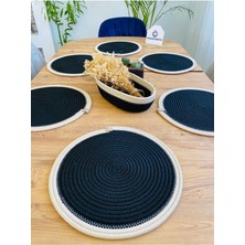 My Doğa Store Jüt Hasır Amerikan Servis Supla ve Sepet 7 Parça