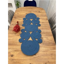 My Doğa Store Jüt, Hasır,sarmal Model, Dekoratif Masa Örtüsü, Runner 40X110 Cm, Sehpa Örtüsü, Bohem Tarzı