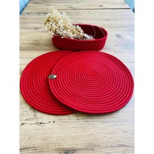 My Doğa Store Jüt Hasır Amerikan Servis Supla ve Sepet 3 Parça