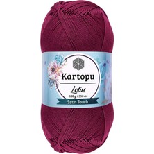 Kartopu 1 Adet Lotus Bikini Büstiyer Bluz Örgü Ipi  K747 Mürdüm