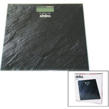 Go İthalat DİJİTAL - PİLLİ  CAM BANYO BASKÜLÜ  LCD EKRAN - SICAKLIK GÖSTERGELİ   180KG/50GR   26X26CM  SİNBO SBS-4450 (5582)
